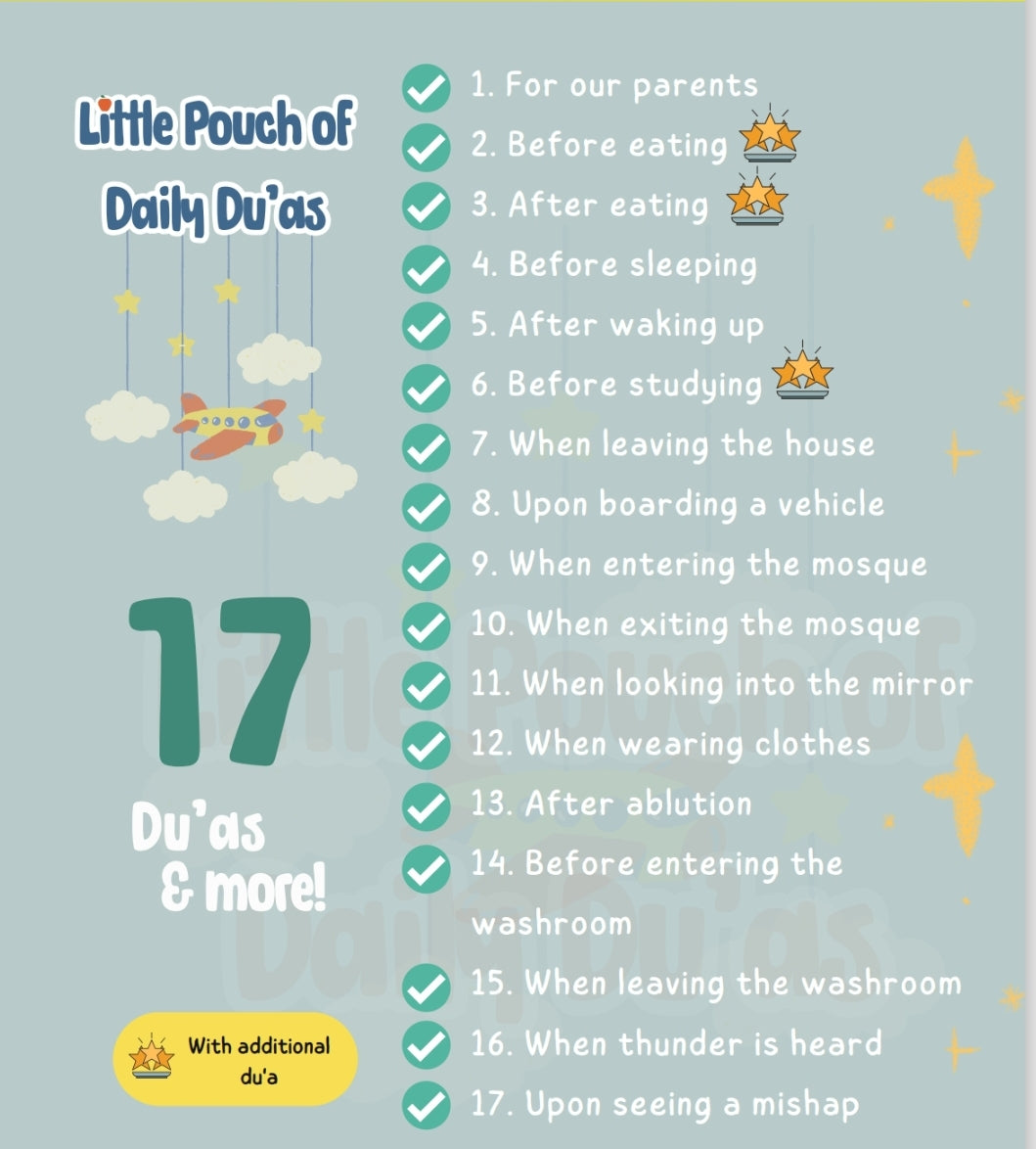 Little Pouch of Daily Du'as Flashcards