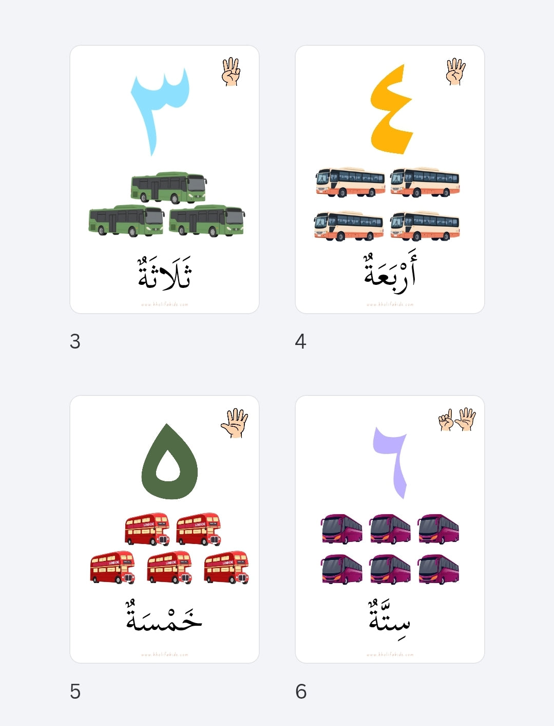 Arabic Numerals Bus theme